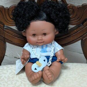 Nines d'Onil Dolls Black Hair, Brown Eyes,  Blue outfit